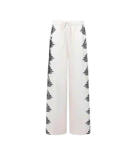 Pantalon Motif/style Floral Femme Noir French Connection