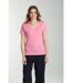 Tee Shirt Col V Manches Courtes Femme Maddy Bubble Gum(fuschia) | Gerard Pasquier Avec Col-v | Gerar-3