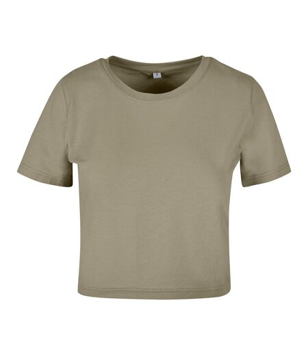 Haut Court Femme Olive Pâle Build Your Brand