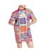 Robe bleu/rouge femme adidas farm-1