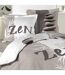 Parure de Lit 3 Pièces Galets Zen 240x220cm Taupe-2
