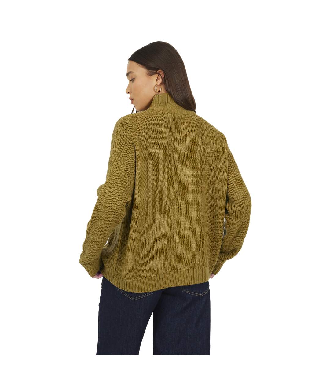 Pull Femme Vert Kaki Brave Soul-3