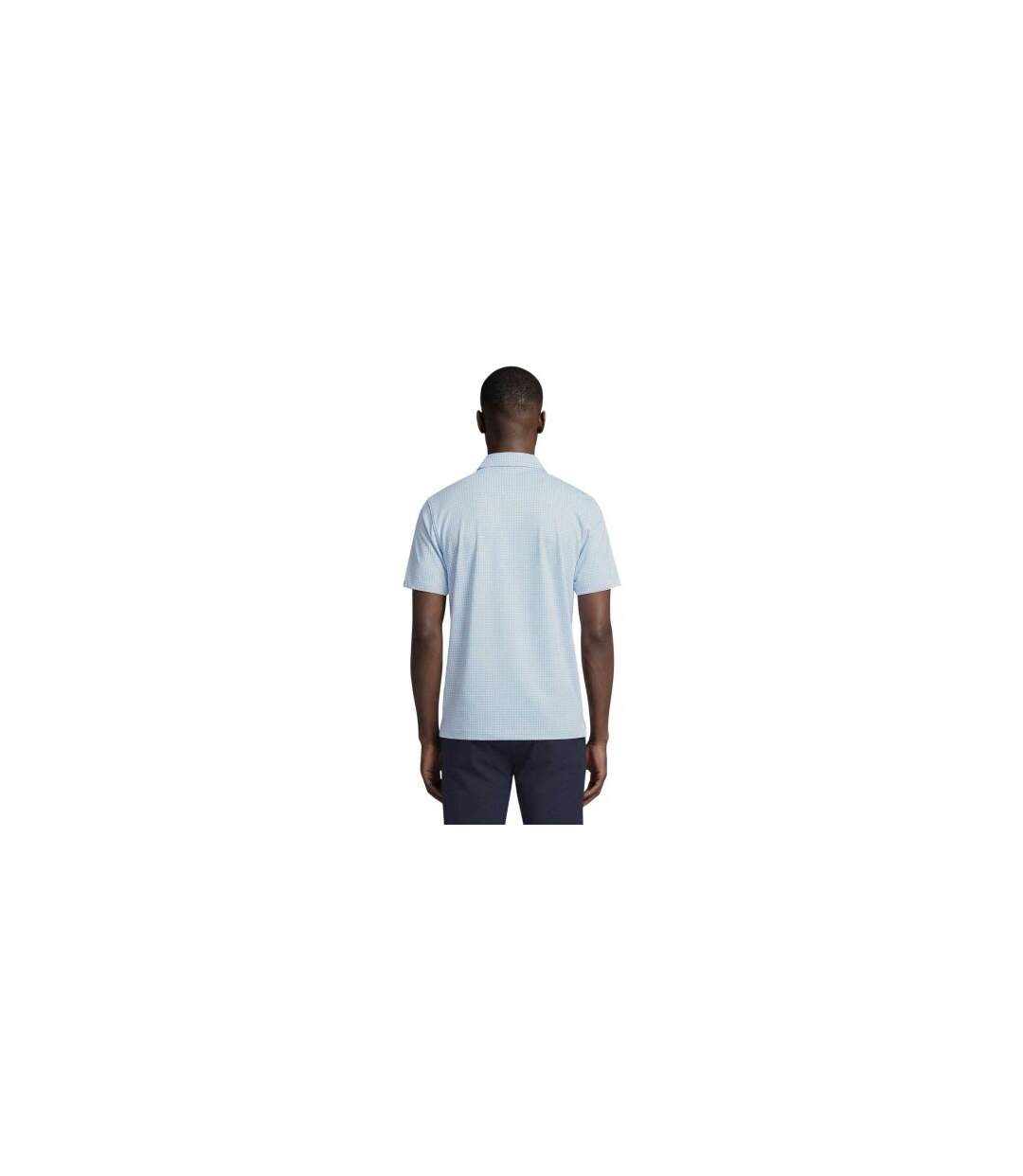 Mens Cloudspun Polo Shirt White Blue Puma-1