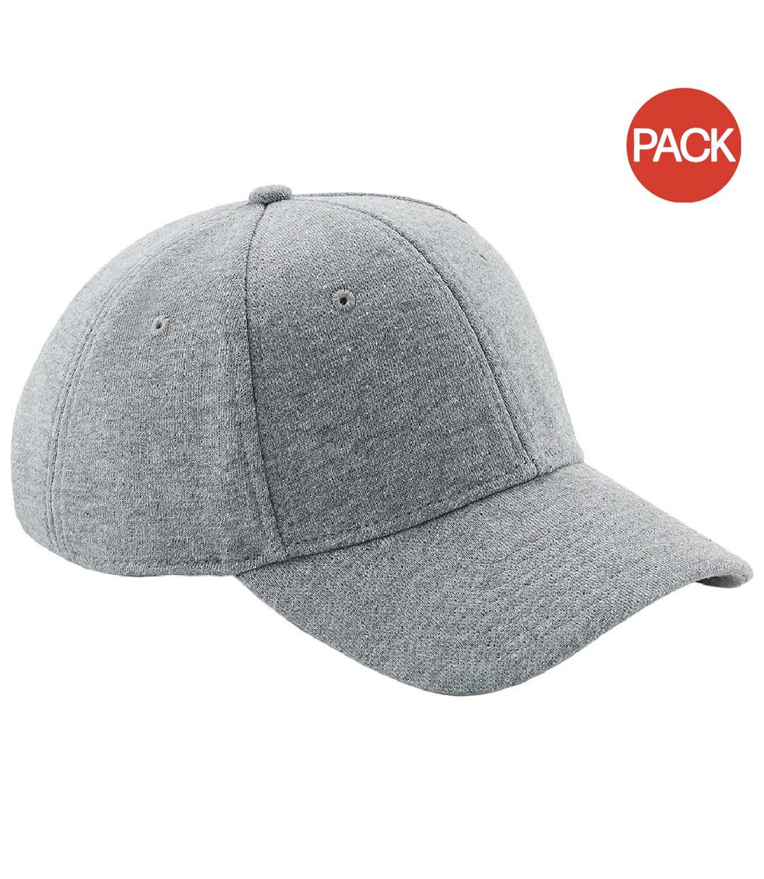 Lot de 2  casquettes adulte gris Beechfield-1