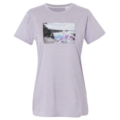 T-shirt fingal femme glycine chiné Regatta