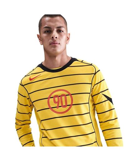Maillot Manches Longues Energy Crew Homme Jaune Noir Nike