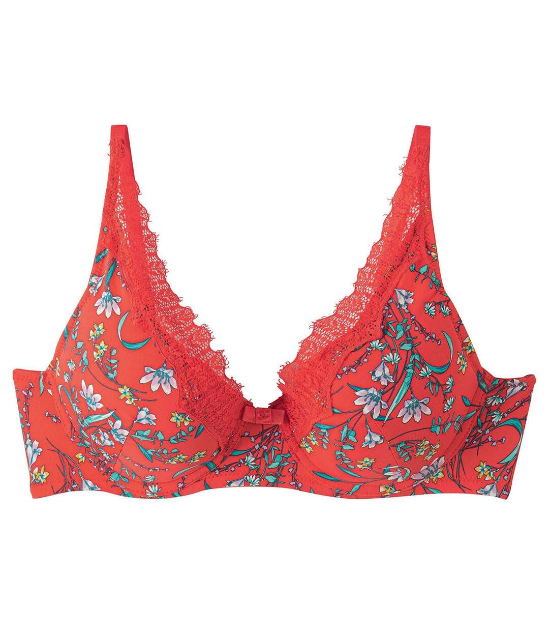 Soutien-gorge ampliforme coque moulée rouge Rouge