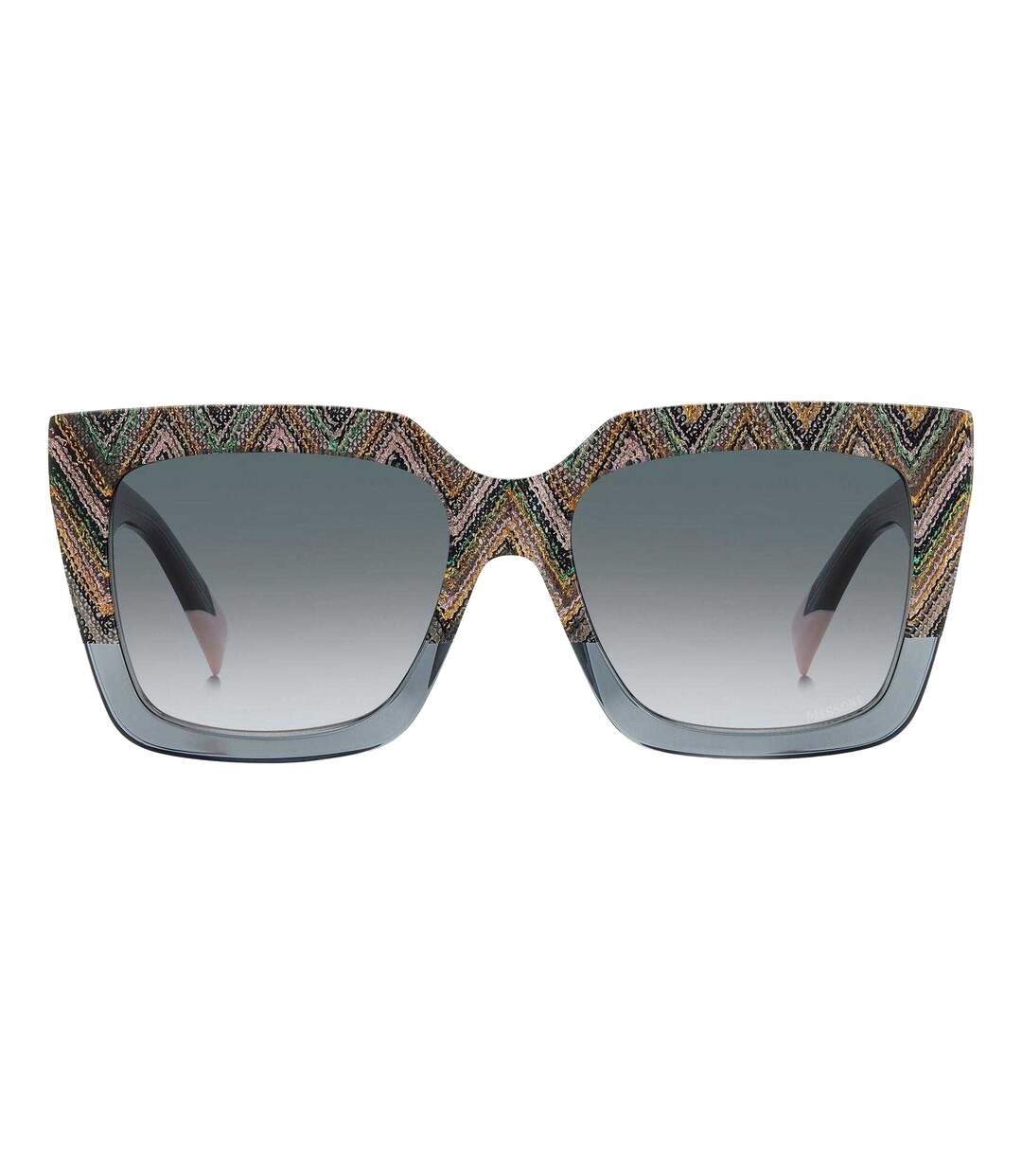 Womens/ladies 0147/s Round Sunglasses 55cm Grey Green Missoni-2