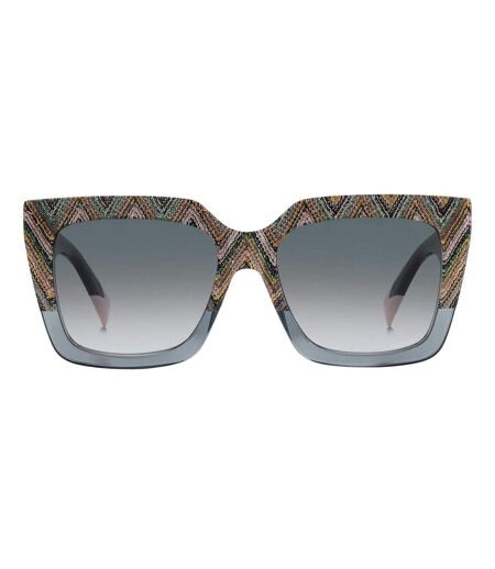 Womens/ladies 0147/s Round Sunglasses 55cm Grey Green Missoni