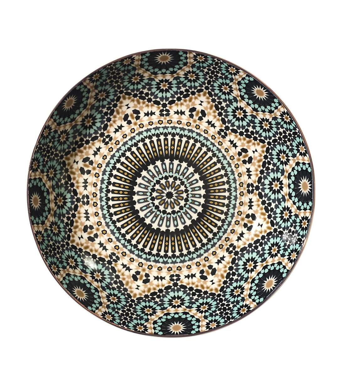 Lot de 6 Assiettes Creuses Noura 20cm Multicolore-1