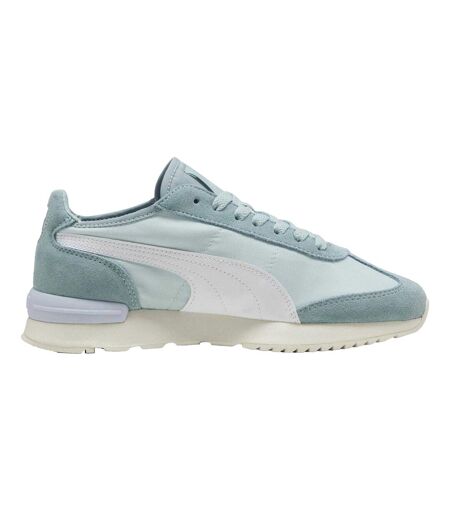 Unisex Adult R78 Wind Leather Trainers Blue White Puma