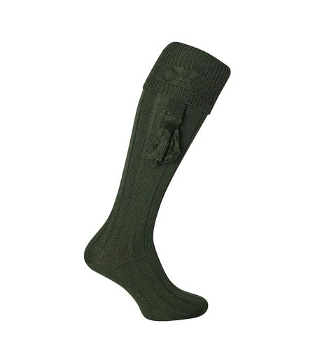 Chaussettes De Chasse Motif/style Uni Adulte Vert Jack Pyke