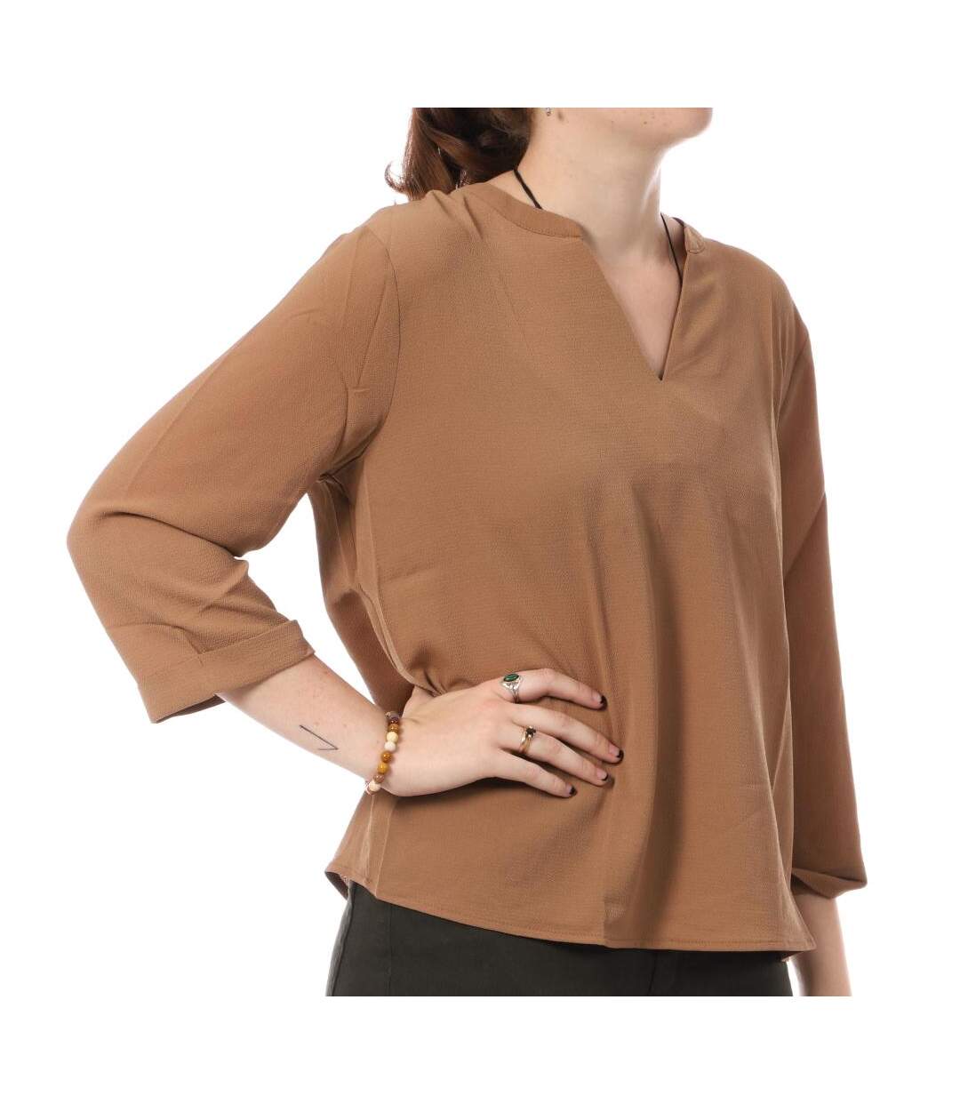 Blouse Marron Femme JDY Piper - L