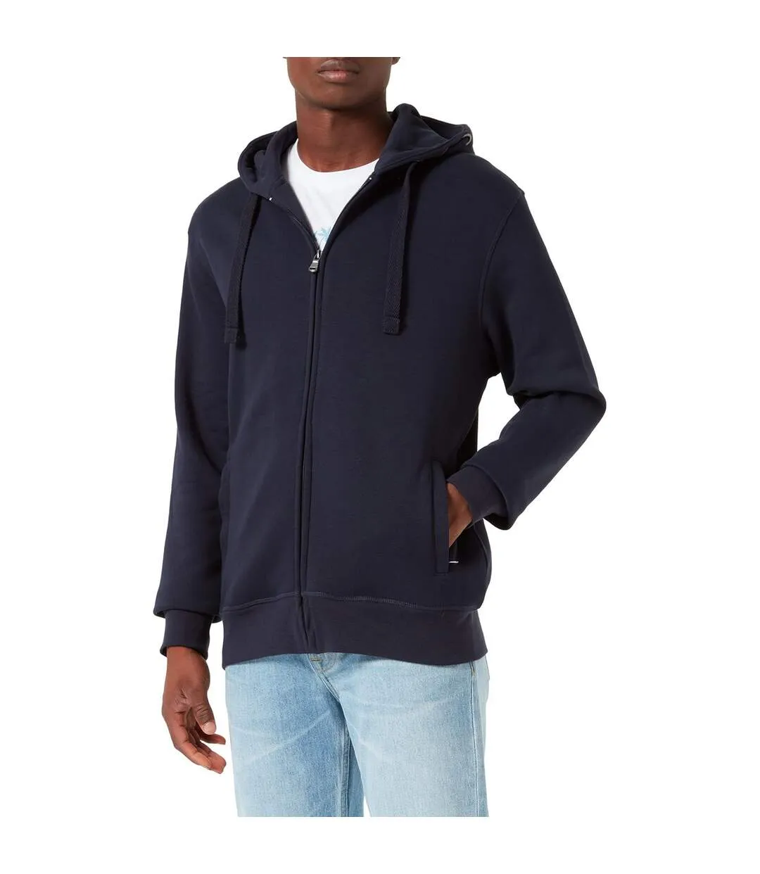 Veste À Capuche Premium Homme Bleu Marine HRM-1