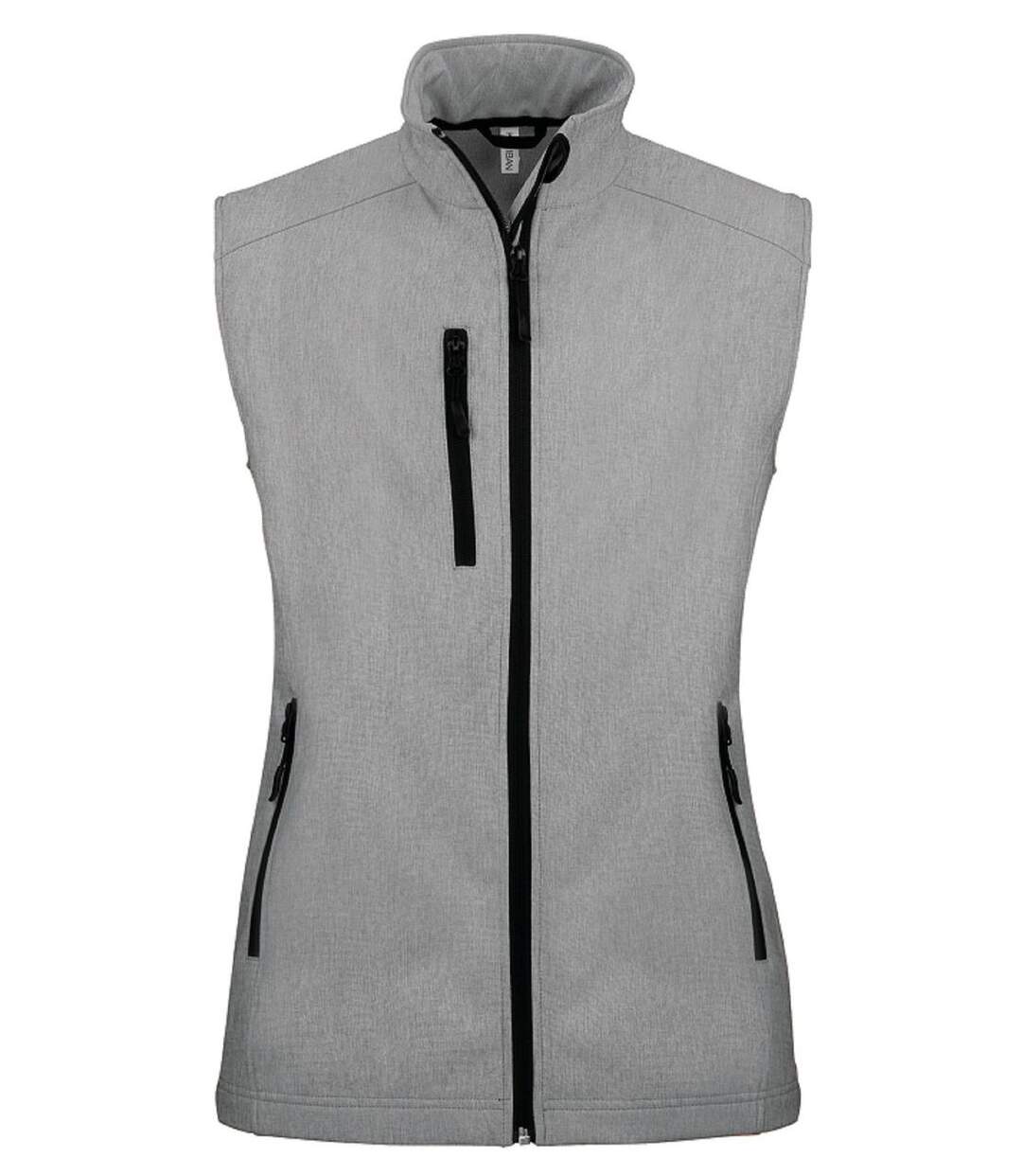 Bodywarmer softshell - gilet sans manches - K404 - gris merle - Femme