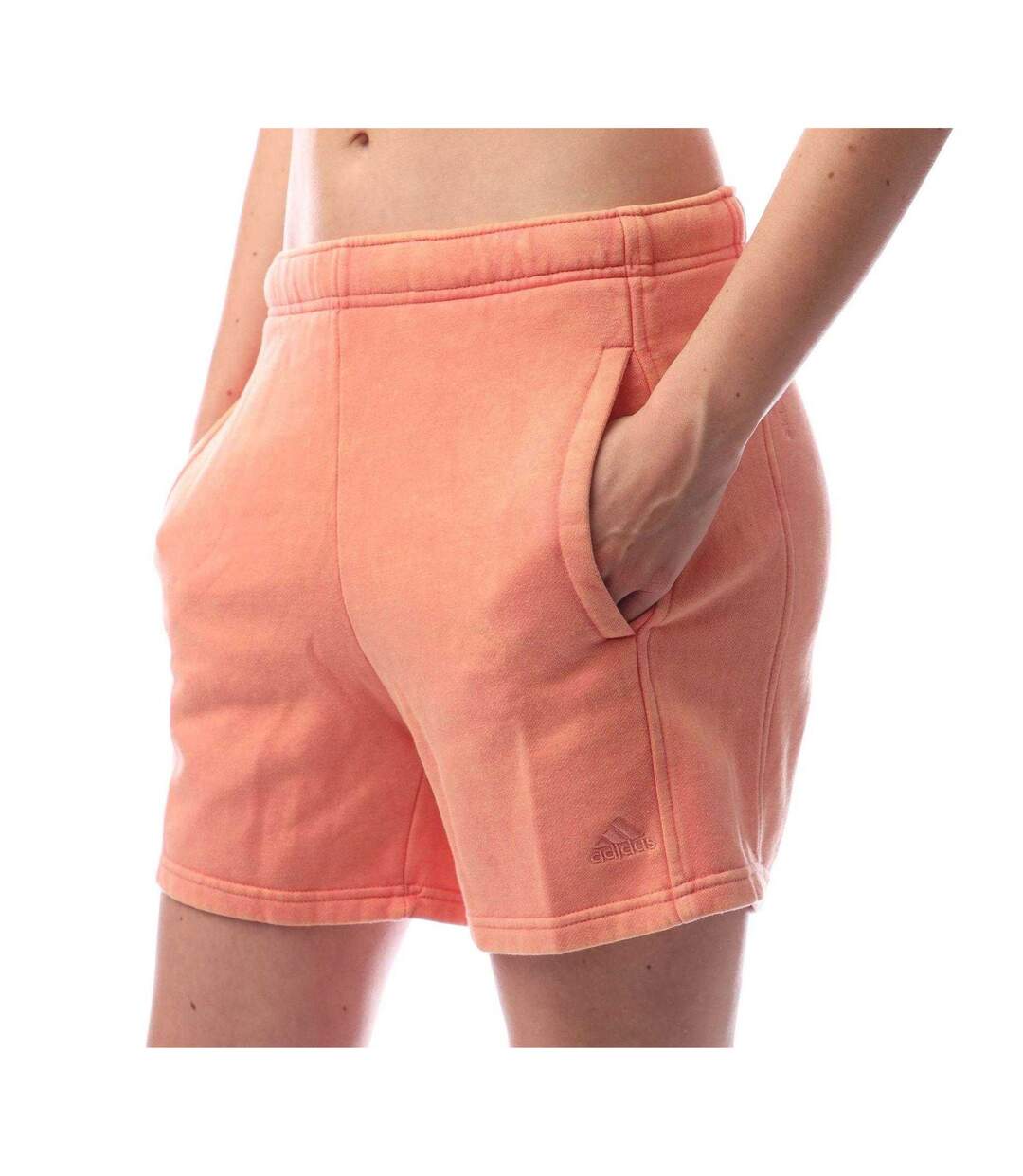 Short Décontracté Motif/style Délavé Femme Pêche Adidas-3