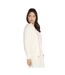 Womens/ladies skechluxe elevate hooded jacket off white Skechers-3