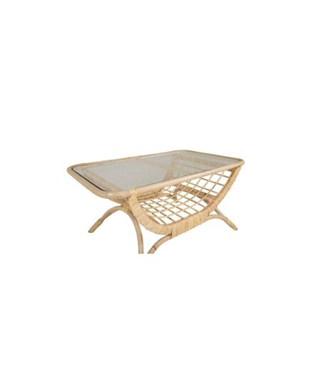 Table Basse de Jardin en Rotin Moana 95cm Naturel