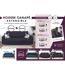 Housse extensible pour canapé 2 places-3