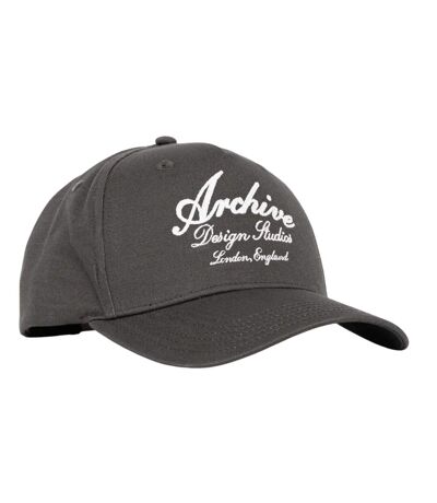 Mens script cap grey Archive Design Studios