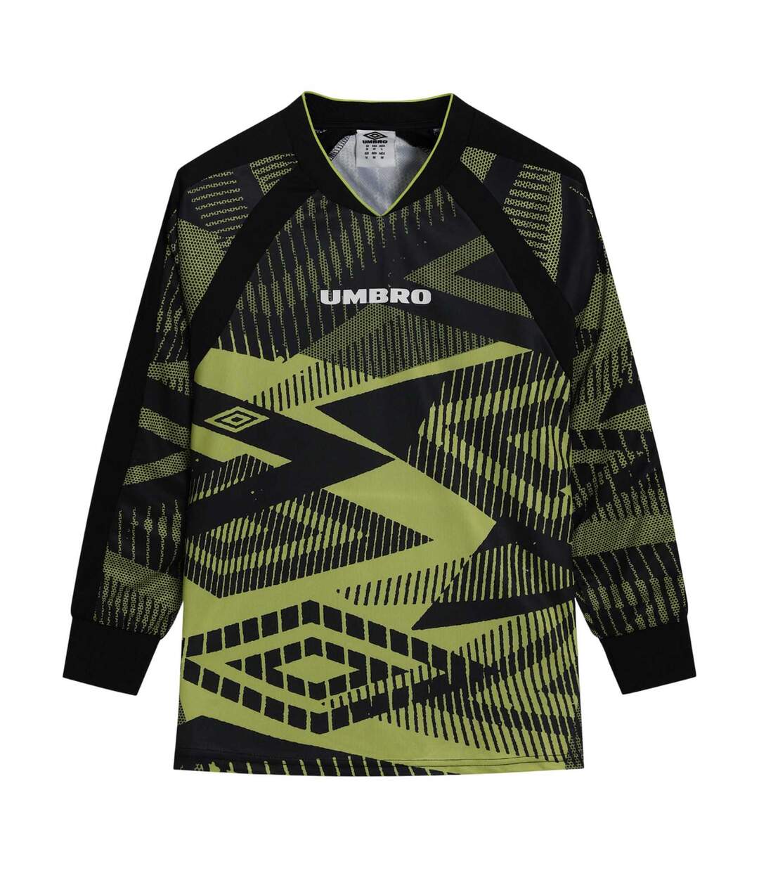 Mens Printed Long-sleeved Jersey Chartreuse Umbro-1