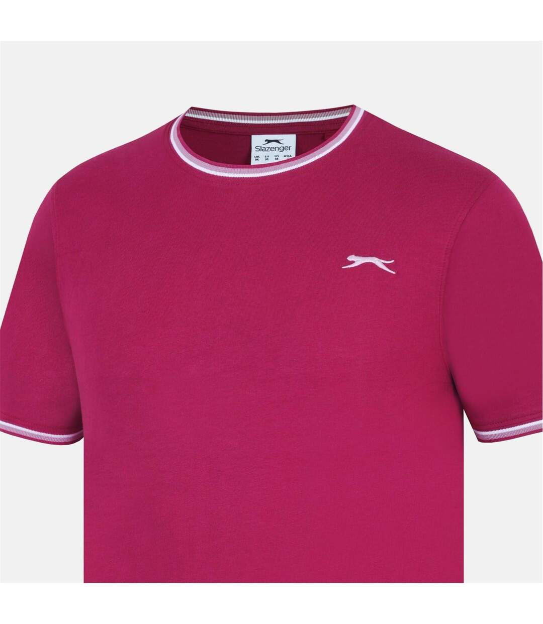 Mens Cotton T-shirt Berry Slazenger-3