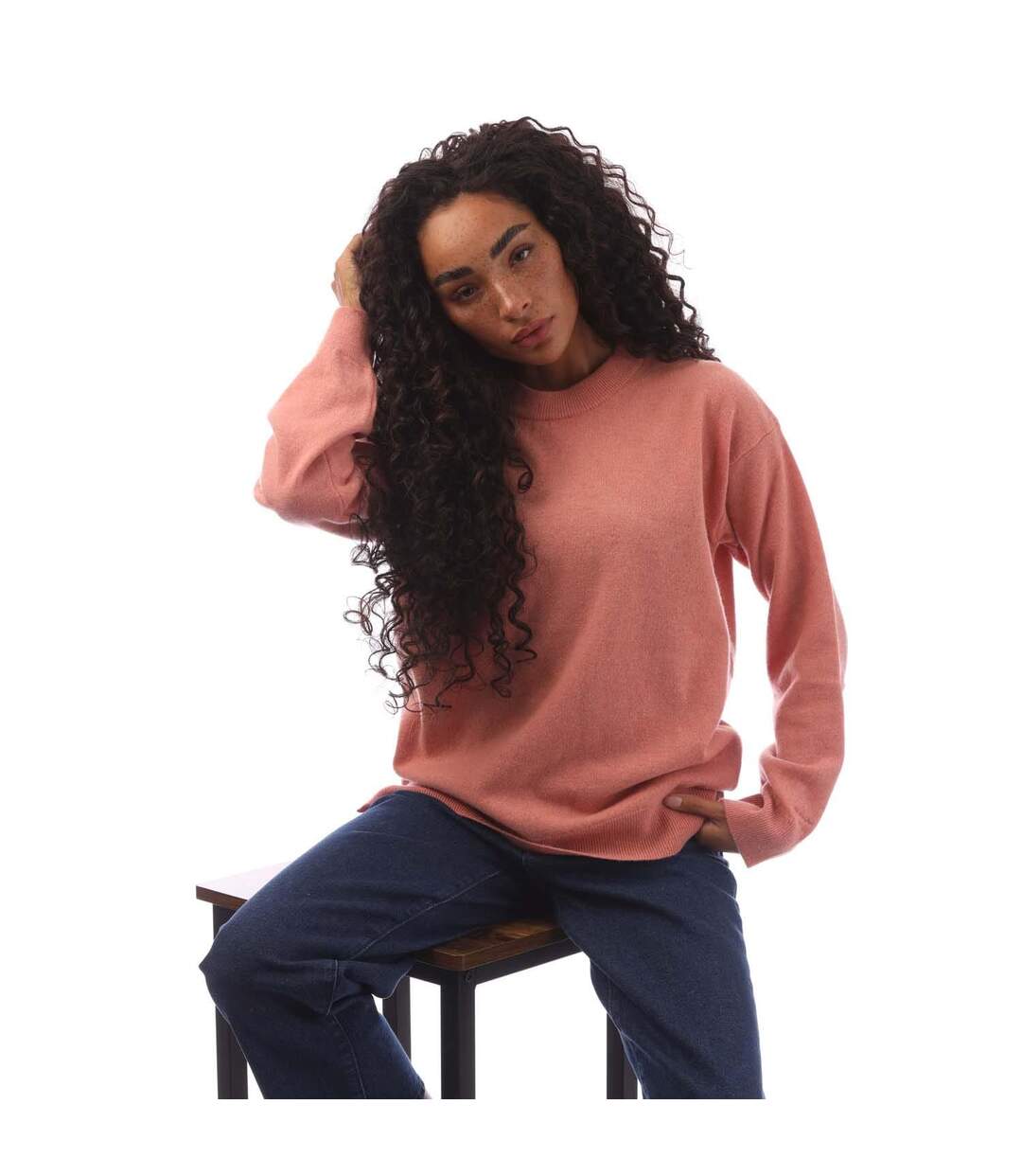 Pull Femme Rose Gant-1