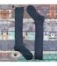 2 Pack Mens Extra Long Knee High Breathable Bamboo Socks-3