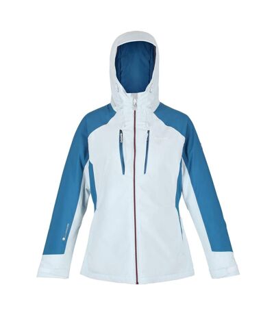 Regatta Womens/Ladies Highton Stretch II Waterproof Padded Jacket (Ice Blue/Blue Sapphire) - UTRG6707