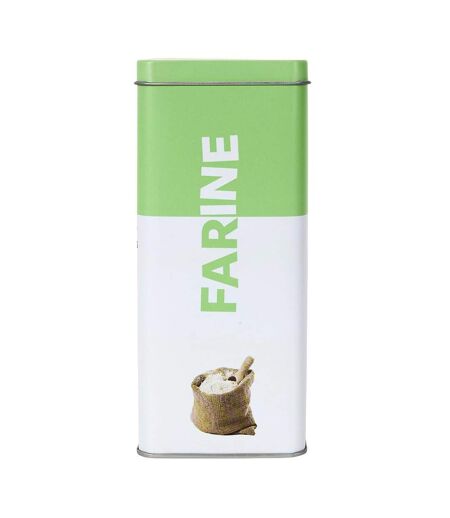 Boîte à Farine en Métal Ludique 18cm Vert