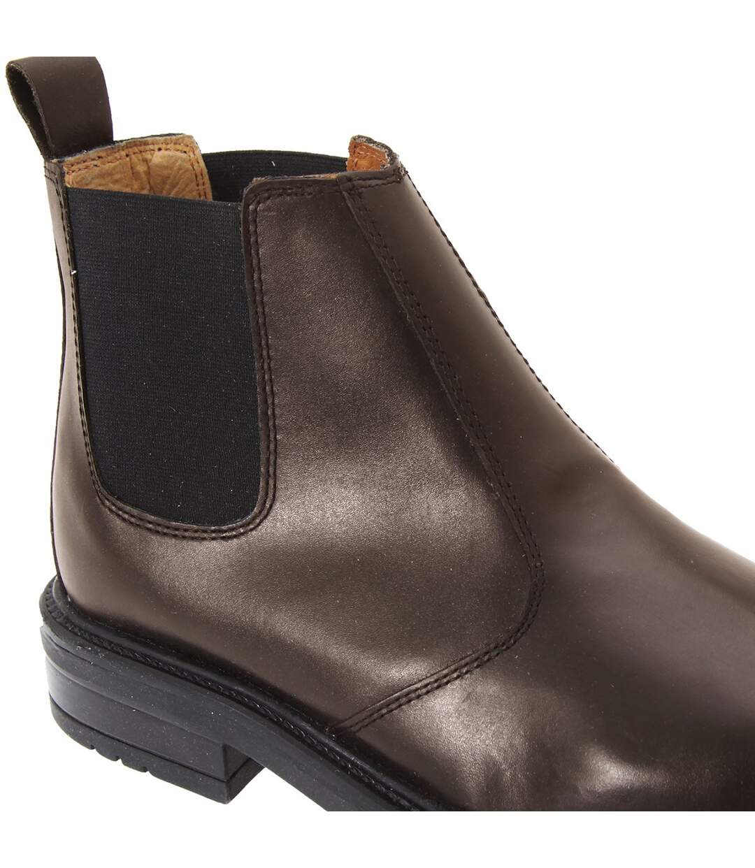 Bottines en cuir homme marron Roamers-3