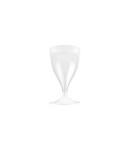 Lot de 6 Verres à Vin Réutilisable Plastique 18cl Transparent