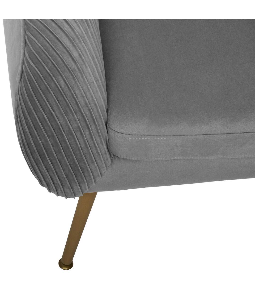 Fauteuil en velours Solaro-3