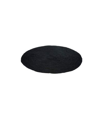 Tapis Rond Déco Marmaros 150cm Noir