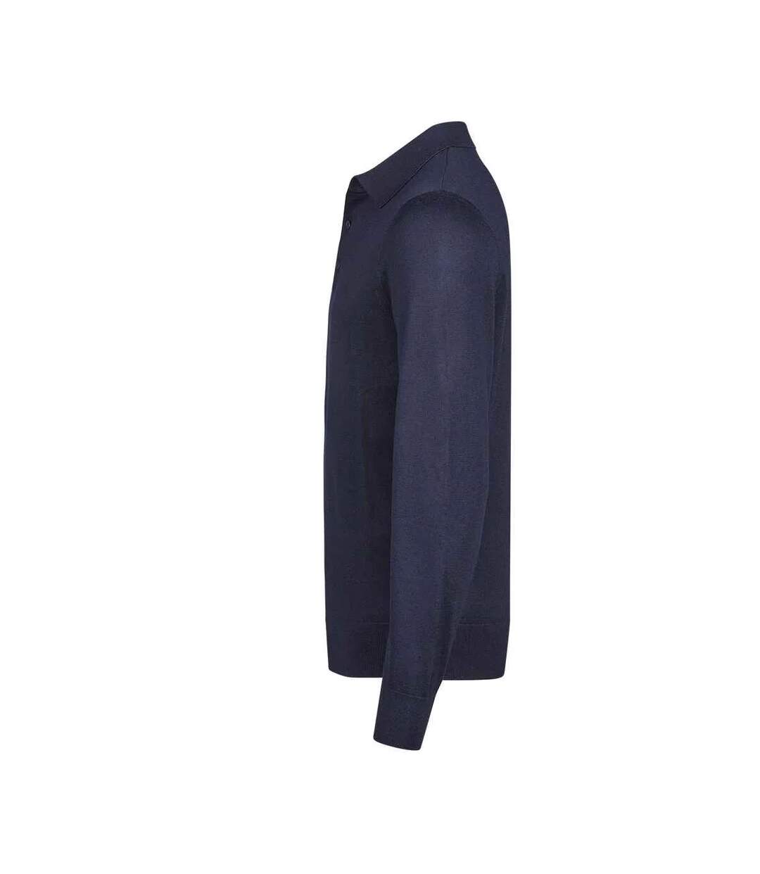 Polo Manches Longues Homme Bleu Marine Tee Jays-3
