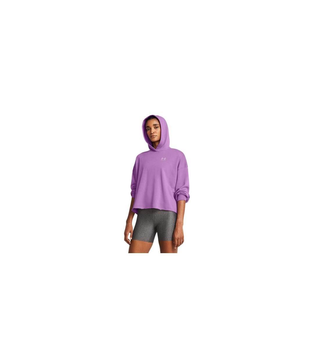 Sweat À Capuche Rival Femme Violet Under Armour-1