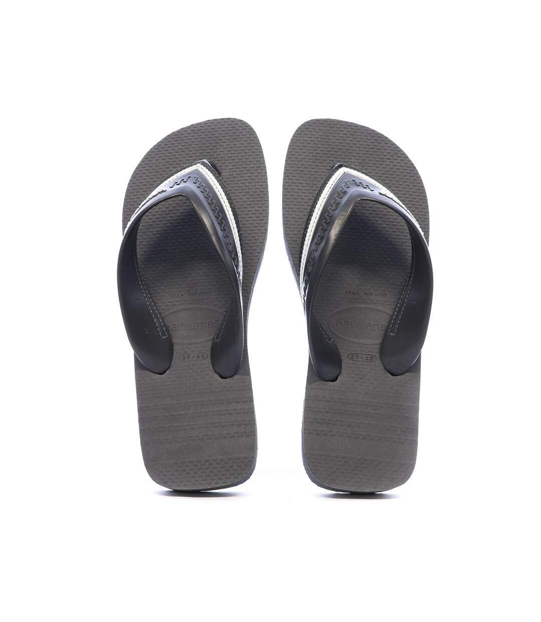 Tongs gris homme havaianas hybrid free - 39/40-3