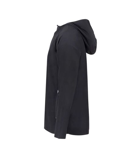 Unisex Adult Technical Full Zip Hoodie Black Tombo