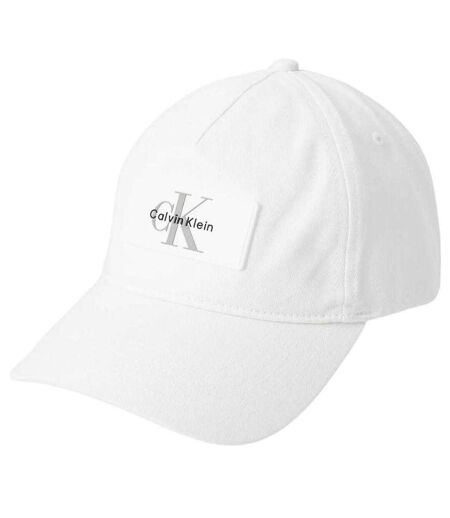Unisex Adult Monogram Baseball Cap White Calvin Klein