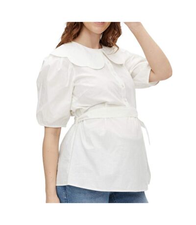 Blouse Blanche Femme Mamalicious Tora - L