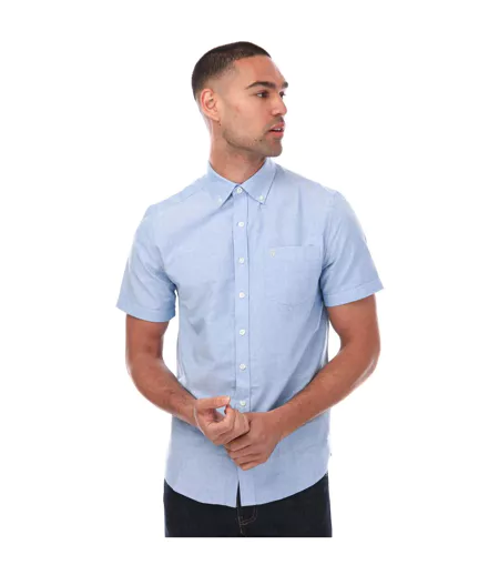 Chemise Manches Courtes Drayton Homme Bleu Farah