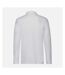 Fruit of the Loom Mens Cotton Pique Long-Sleeved Polo Shirt (White) - UTPC5709