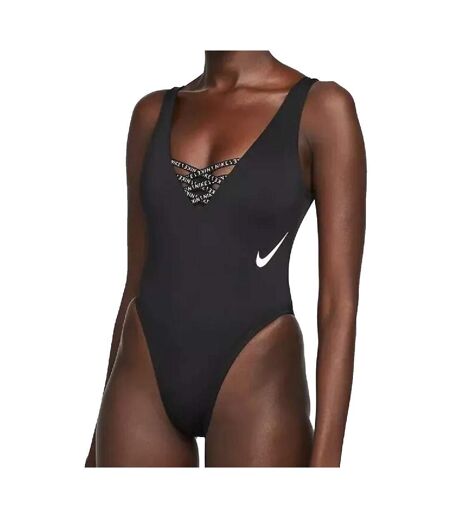 Maillot de bain 1 pièce Noir Femme Nike NESSC - L