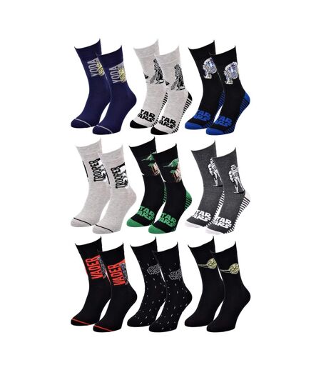 Chaussettes Pack Homme DISNEY STAR WARS - Pack de 9
