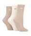 3 Pack Ladies Bamboo Scalloped Ankle Socks | Ribbed Cushioned-3