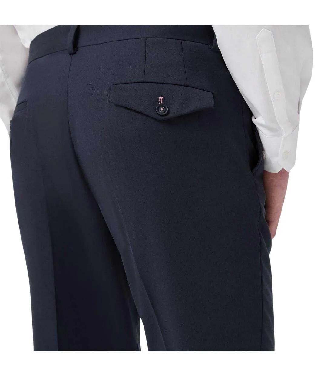 Pantalon Habillé Mariage Homme Bleu Marine Twisted Tailor-4