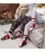 Mens Christmas Non Slip Thermal Slipper Socks with Grippers-5