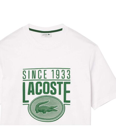 T-shirt Homme Blanc Lacoste
