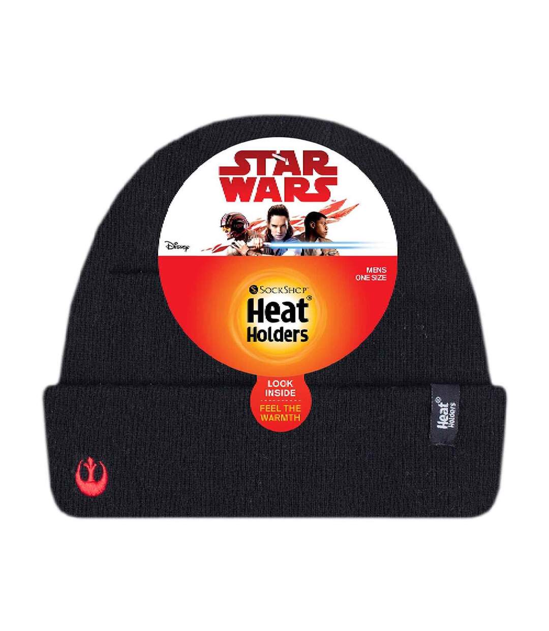 Mens Star Wars Black Thermal Beanie Hat for Winter-2