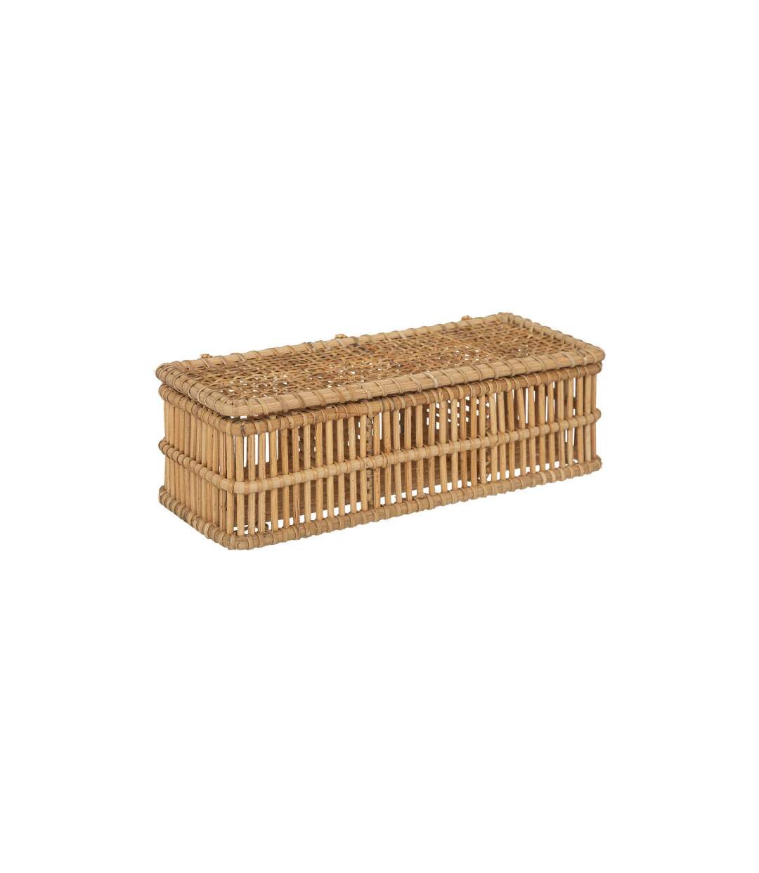 Boîte de Rangement en Rotin Lour 31cm Beige-1